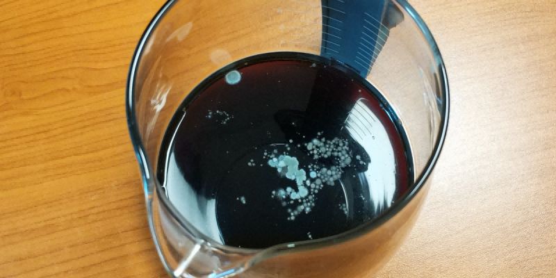 How can I identify if the water is contaminated with mold?